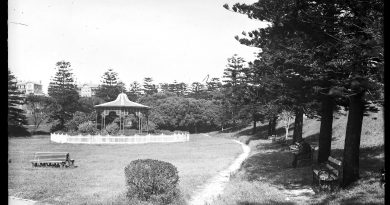 King Edward Park upper reserve and Rotunda is an outdoor circular domed roof structure which was used for public entertainment. These buildings were built before broadcasting on the wireless.